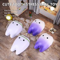 Jouet Squishy en forme de dent à remontée lente, en caoutchouc souple, mousse PU et silicone, pour enfants de 5 à 7 ans, parfumé