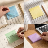 Notas Adhesivas Transparentes Brillantes, Bloc de Notas Transparente para Escribir, para la Escuela y la Oficina