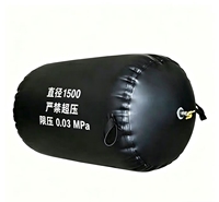 Bouchon de tuyau gonflable en PVC noir durable YINGPU DN200-DN2000 pour le drainage municipal et la désobstruction des canalisations d'égouts