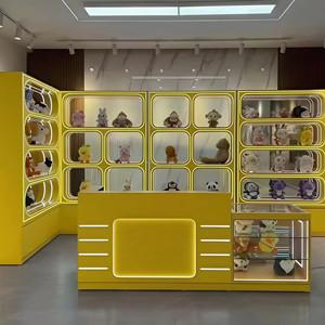 Vitrine <span class=keywords><strong>de</strong></span> magasin <span class=keywords><strong>de</strong></span> détail personnalisée, mignonne et écologique, en verre, pour jouets, poupées, et <span class=keywords><strong>boutique</strong></span> <span class=keywords><strong>de</strong></span> cadeaux modernes - Product Image 2