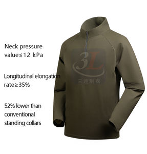 Camicia tattica a maniche lunghe 3L |   Mimetizzazione Personalizzata |   T-shirt da allenamento resistente con tasca con cerniera |   Abbigliamento per Avventure all'Aperto - Product Image 3