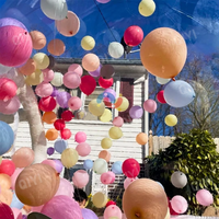 Dôme de bulle transparent en PVC gonflable pour fête d'enfants, tente en forme d'igloo, ballons transparents, maison