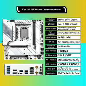 JGINYUE Z890M <span class=keywords><strong>Motherboard</strong></span> Desktop Gaming AI baru dengan teknologi DDR5 Chipset Intel SATA Hard Drive antarmuka - Product Image 3