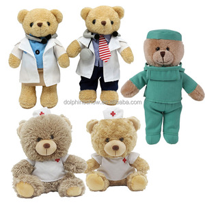Khác Nhau Giá Rẻ Mềm <span class=keywords><strong>Plush</strong></span> Đồ Chơi Bác Sĩ Gấu Bông Với LOGO Tùy Chỉnh Bệnh Viện Quà Tặng Sang Trọng Bác Sĩ Nhồi Bông Gấu - Product Image 5