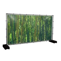 Bâche de protection en bambou personnalisée pour clôture de jardin, décoration extérieure, bannière en maille