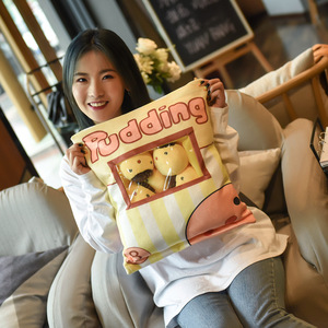 Coussin en <span class=keywords><strong>peluche</strong></span> super doux en forme d'ours, jouets en <span class=keywords><strong>peluche</strong></span> chat mignons, grandes poupées cochon en forme de sac, cadeaux d'anniversaire sur le thème des collations, vente en gros transfrontalière - Product Image 4