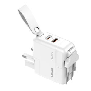 Adaptateur de charge rapide Chargeur rapide portable de voyage Adaptateur multinational USB + Type C Adaptateur tout-en-un GaN 65W - Product Image 1