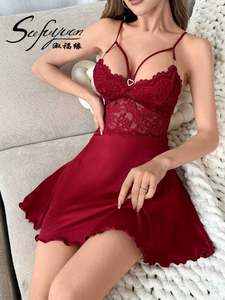 Sfy-y1599 Nuisette en soie de lait de haute qualité à bretelles, style pur désir, pyjama dos nu, lingerie sexy pour femme - Product Image 4