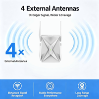 Extenseur de portée WiFi OEM ODM 1800 Mbps double bande, amplificateur de signal sans fil pour distributeurs, revendeurs et détaillants en ligne