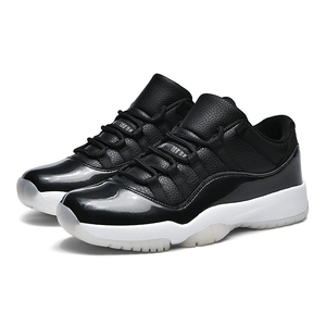 Scarpe da Basket Bbbomb Retro 11 Low per <span class=keywords><strong>Uomo</strong></span>, Bianche Nere Rosse, Tomaia in PU, Ammortizzazione e Assorbimento degli Urti, <span class=keywords><strong>Sneakers</strong></span> Sportive - Product Image 4