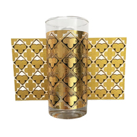 Calcomanías de Transferencia de Agua Impresas en Serigrafía con Lámina de Oro PVD de Alta Temperatura, Papel Blanco, Logotipo Personalizado, Frascos de Vidrio, Tazas, Decoración del Hogar