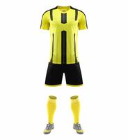 Maillots de football personnalisés à manches courtes, à séchage rapide, rayés, uniformes de football pour les joueurs