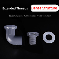 Accessoires pour aquarium en PVC, surfaces lisses, raccords d'entrée et de sortie d'eau, connecteurs de drainage robustes avec garantie de 3 ans