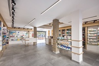 Étagère de présentation en bois pour pharmacie, design d'intérieur de pharmacie, armoire de présentation de pharmacie, tiroirs de présentation, mobilier de magasin médical, vente en gros