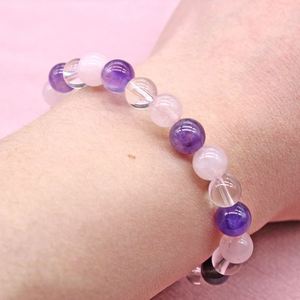 Bracelet en pierre naturelle avec perles de verre colorées pour un sommeil réparateur, contrôle qualité strict, prototypage rapide - Product Image 1