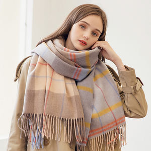 <span class=keywords><strong>Sciarpa</strong></span> in lana 100% per donna addensare scialli e impacchi in Cashmere caldo Plaid Echarpe Pashmina sciarpe di lana invernali da <span class=keywords><strong>uomo</strong></span> <span class=keywords><strong>Foulard</strong></span> Femme - Product Image 1