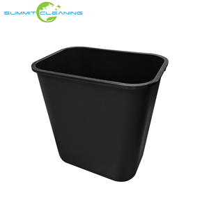 Commercial Hotel Cleaning Supplies Open Top Black 28QT Garbage Bin Dustbin Wastebasket Trash Can <strong>Container</strong> - Product Image 2