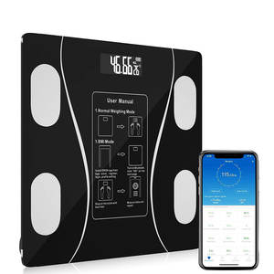 स्मार्ट शरीर में वसा पैमाने बीएमआई पैमाने के साथ स्मार्ट डिजिटल पैमाने टेम्पर्ड ग्लास शरीर रचना विश्लेषक - Product Image 1