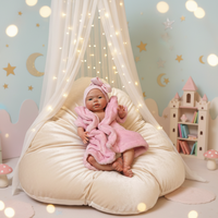Poupée Reborn de 18 pouces, corps entier en silicone platine souple, bouche ouverte, nouveau-né réaliste, poupée de mode, jouet éducatif