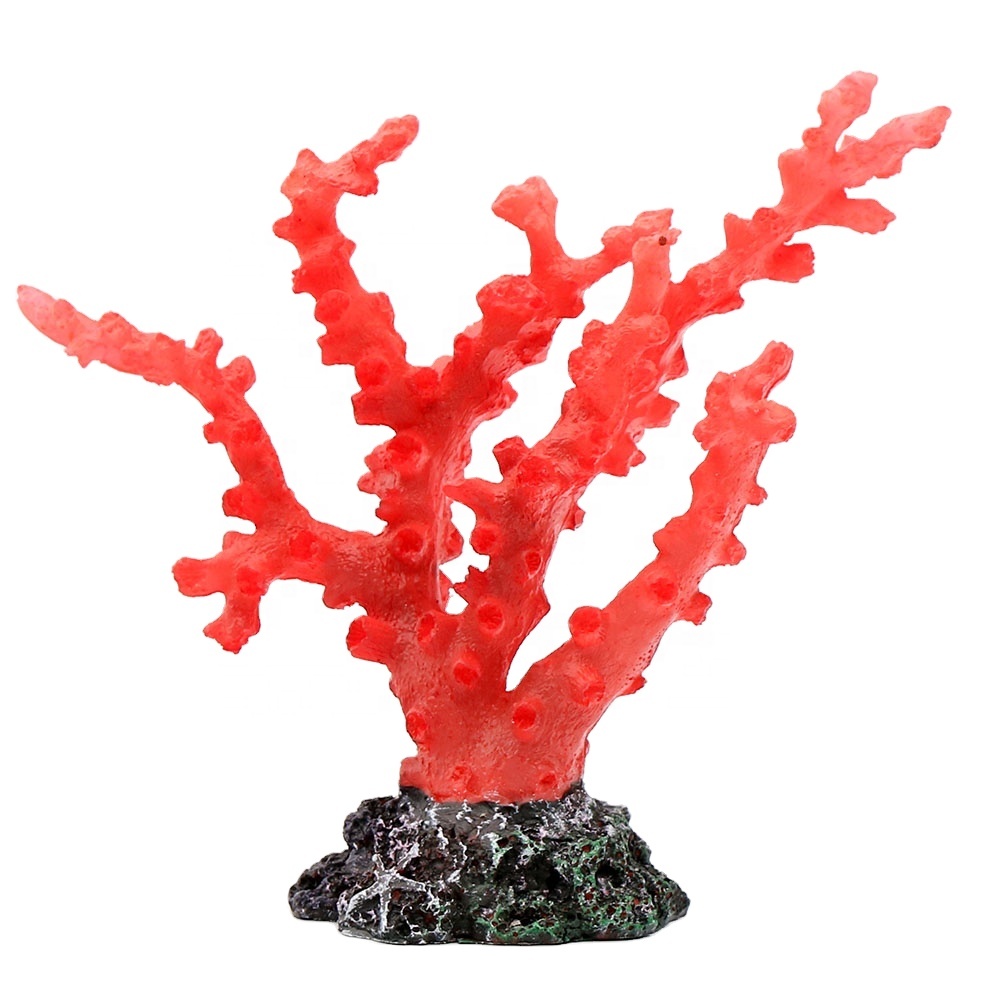 Red Aquarium Coral Aquarium Dekorationen Coral Reef Dekor Premium Qualität Kunst handwerk Harz Multi color Aquarium Dekor