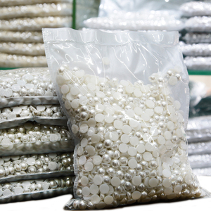 Yantuo toptan 0.5KG bir çanta bej ve beyaz aplike akrilik Gem yarım inciler boncuk dekorasyon için - Product Image 6