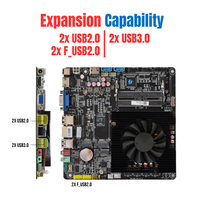 Prosesor AMD R5 2500U R3 2300U R7 2700U BARU, Motherboard Industrial Thin Mini ITX, Mendukung 2X DDR4 SO-DIMM 2x M.2 SSD SATA3.0