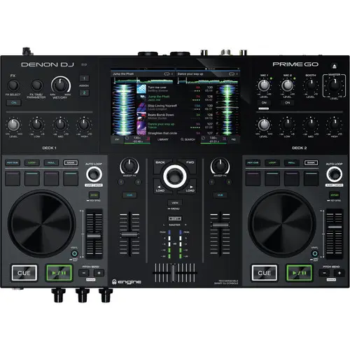 Bảng Điều Khiển DJ Thông Minh Có Thể Sạc Lại 2 Tầng Độc Lập Denon DJ PRIME GO Chất Lượng Cao Với Màn Hình Cảm Ứng 7 Inch