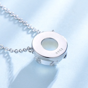 Collar de Plata de Ley S925 para Mujer, Joyería de Plata Simple, Collar con Colgante <span class=keywords><strong>Aurora</strong></span> Boreal, Venta al Por Mayor - Product Image 6