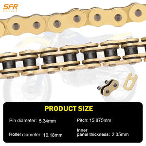 Ensemble chaîne et pignon de moto en acier haute performance <span class=keywords><strong>SFR</strong></span> 520SX3 520VO 520HX 525SX pour ATV tout-terrain, maillon de connexion - Product Image 2