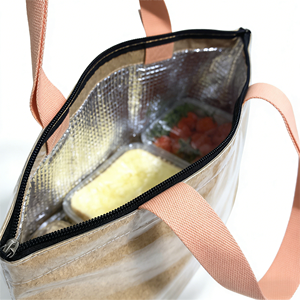 2026 New Custom Printed Waterproof Insulated Casual TPU Cork <b>Bag</b> Heavy Duty Reusable <b>Tote</b> Zipper Closure for Daily <b>Lunch</b> Use - Product Image 6