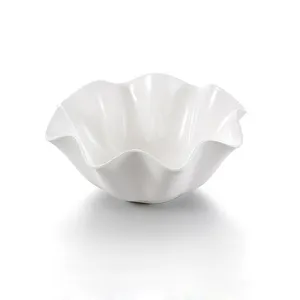 Trắng Melamine Hoa Hình Dạng Bát Nhựa Rau Salad Bát