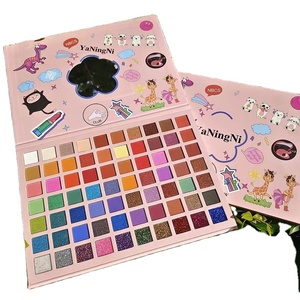 Haute qualité 70 couleurs dessin animé ombre à paupières plaque nacré mat paillettes maquillage <span class=keywords><strong>Europe</strong></span> et Amérique plaque multicolore - Product Image 1
