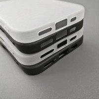 Étui souple blanc mat de 1,5 mm, étui de téléphone portable personnalisé de luxe, étui personnalisé vierge, signalisation personnalisée en TPU pour iPhone 17 16 15 14 13 12 11 Pro Max