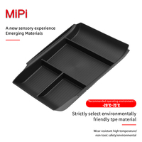 Haute qualité TPE 3D étanche à la poussière Console centrale boîte de rangement inférieure accessoire intérieur de voiture pour BYD SONG L DM-i 2024 HEV