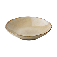 Assiette de dîner de luxe nostalgique irrégulière en céramique et porcelaine de 9 pouces, effet four, résistante au lave-vaisselle, durable, finition glamour polie, pour fêtes