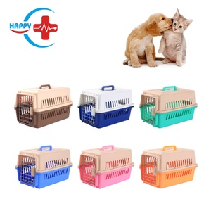 Cage de voyage en plastique pour animaux de compagnie HC-R043 avec porte en acier, boîte de transport portable, cage de voyage pour chat/chien - Product Image 2
