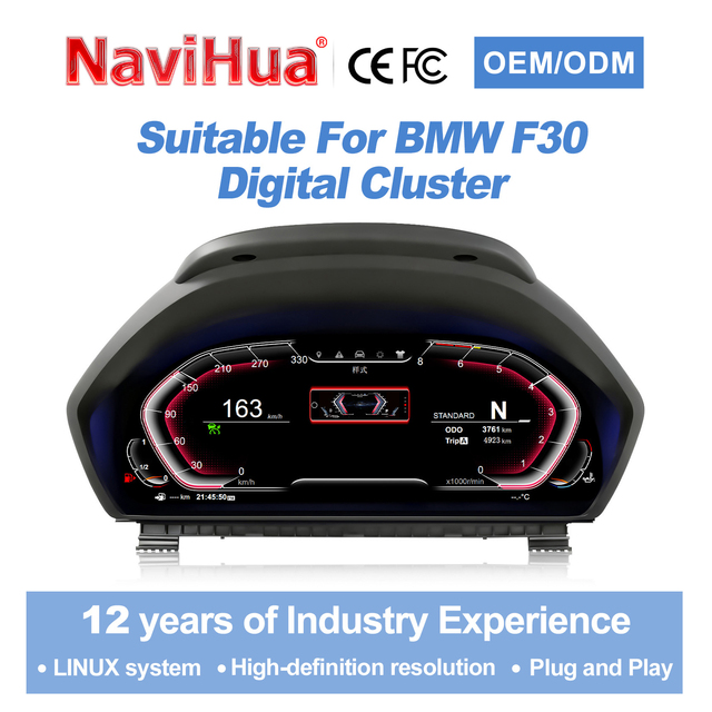 Navihua Virtual Instrument LCD Digital Cluster for BMW 3 4 Series F30 F31 GT-F34 F32 F33 F36 Cockpit Auto Meter Seedometer
