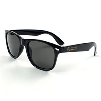 Lunettes de soleil écologiques personnalisées avec logo, monture carrée classique, en plastique, pour événements, mariages, cadeaux personnalisés