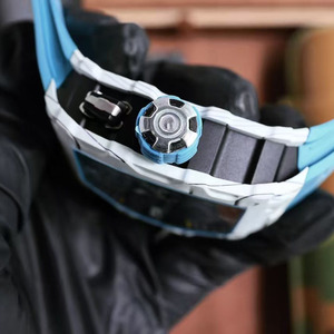 Reloj de pulsera mecánico automático para hombre, con correa de caucho azul impermeable, de diseño exquisito y gran éxito de ventas. - Product Image 3