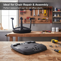 PP matériel ordinateur pièce de rechange housse de siège composants en plastique Base en plastique chaises en maille de bureau accessoires de meubles essentiels