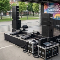 Haut-parleur haute sensibilité conçu pour les festivals en plein air, les lieux intérieurs et les applications de tournée