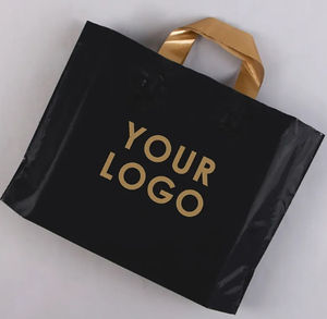 Sac en plastique à provisions imprimé de poignées de boucle molles personnalisées bon marché d'usine avec des conceptions de fantaisie - Product Image 2