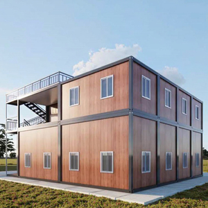 Maison préfabriquée moderne TOPPRE, maison conteneur résistante aux ouragans, <span class=keywords><strong>6</strong></span> chambres, maison conteneur à 2 étages, conception détachable - Product Image 4
