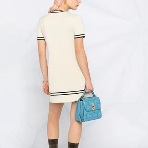 Vestido Túnica de Cachemira de Manga Corta para Mujer, Vestido Ajustado de Punto para Mujer, Venta al Por Mayor - Product Image 2