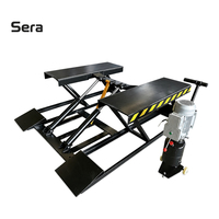 Sera DL-3.5YD 4,5 TONNES Mini-élévateur hydraulique à ciseaux à double vérin pour voitures, construction en acier inoxydable, conception à faible profil pour le levage