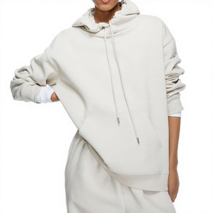 เสื้อฮู้ดดี้ผู้ชายผ้าฟลีซหนานุ่ม ทรงหลวม ผสมผ้าฝ้าย/โพลีเอสเตอร์ สำหรับฤดูหนาว ลายเรียบ แห้งเร็ว ระบายอากาศได้ดี รับผลิตแบบ ODM - Product Image 3