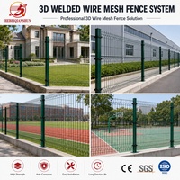 Système de clôture périmétrique en treillis métallique 3D robuste de qualité supérieure, pour la sécurité commerciale, industrielle et des propriétés, clôture 3D