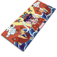 Tapis de bureau pour ordinateur de jeu rectangulaire en plastique extra large, bords épaissis, design anime, personnalisable LZ_4_3