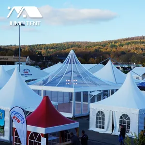 Outdoor Transparante Clear Dak Aluminium Pagode Hexagon Tent Tuinhuisje