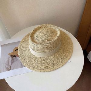 Wholesale Flat Top <b>Hat</b> Female <b>Summer</b> Seaside Vacation Sunshade Sun Straw <b>Hats</b> <b>Summer</b> Women Beach <b>Hats</b> - Product Image 2